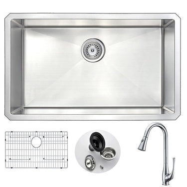 ANZZI VANGUARD Series KAZ3018-041 Kitchen Sink Kitchen Sink ANZZI